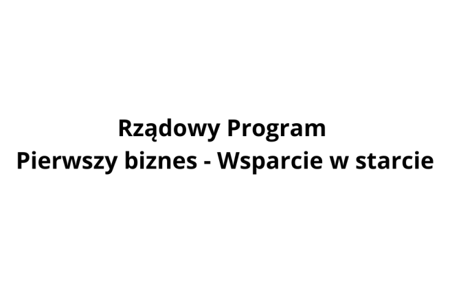 Pożyczka na podjęcie działalności gospodarczej, w tym bezpłatne usługi doradztwa i szkolenia