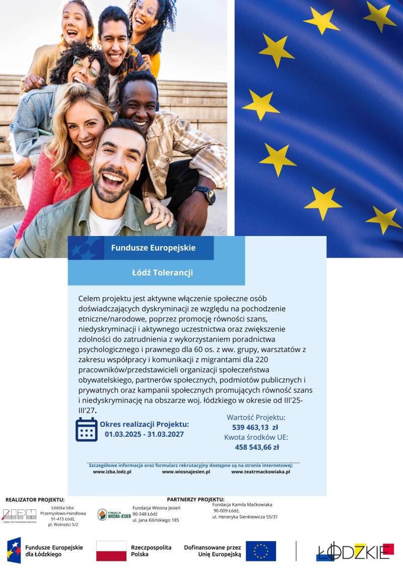 Łódź Tolerancji - bezpłatne warsztaty  